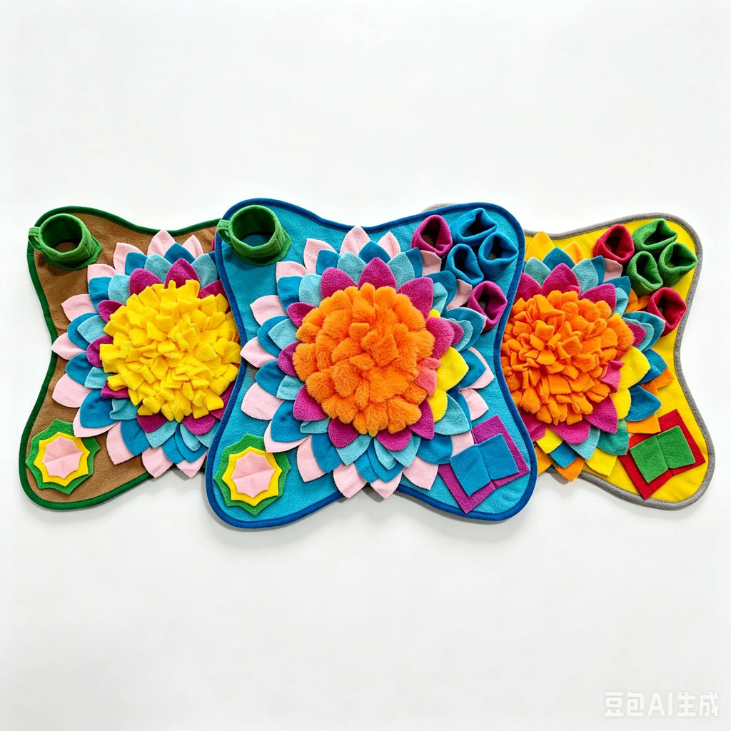 Pet Sniffing Training Mat Dogs Cats Educational Stress Relief Bite Resistant Slow Food Mat Pets Eco-Friendly Training Blanket