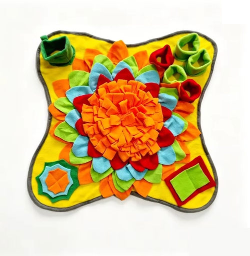 Calm Snuffle Mat for dogs – sage green sensory enrichment toy